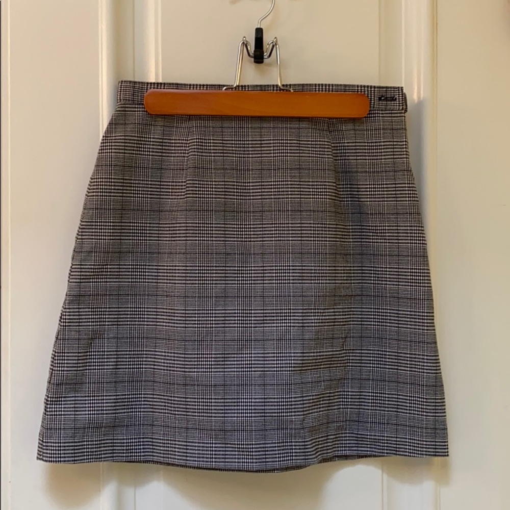 Plaid schoolgirl skirt